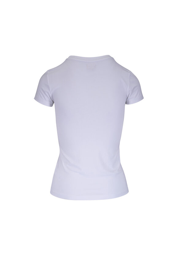 L'Agence Ressie White Crewneck T-Shirt - view 2