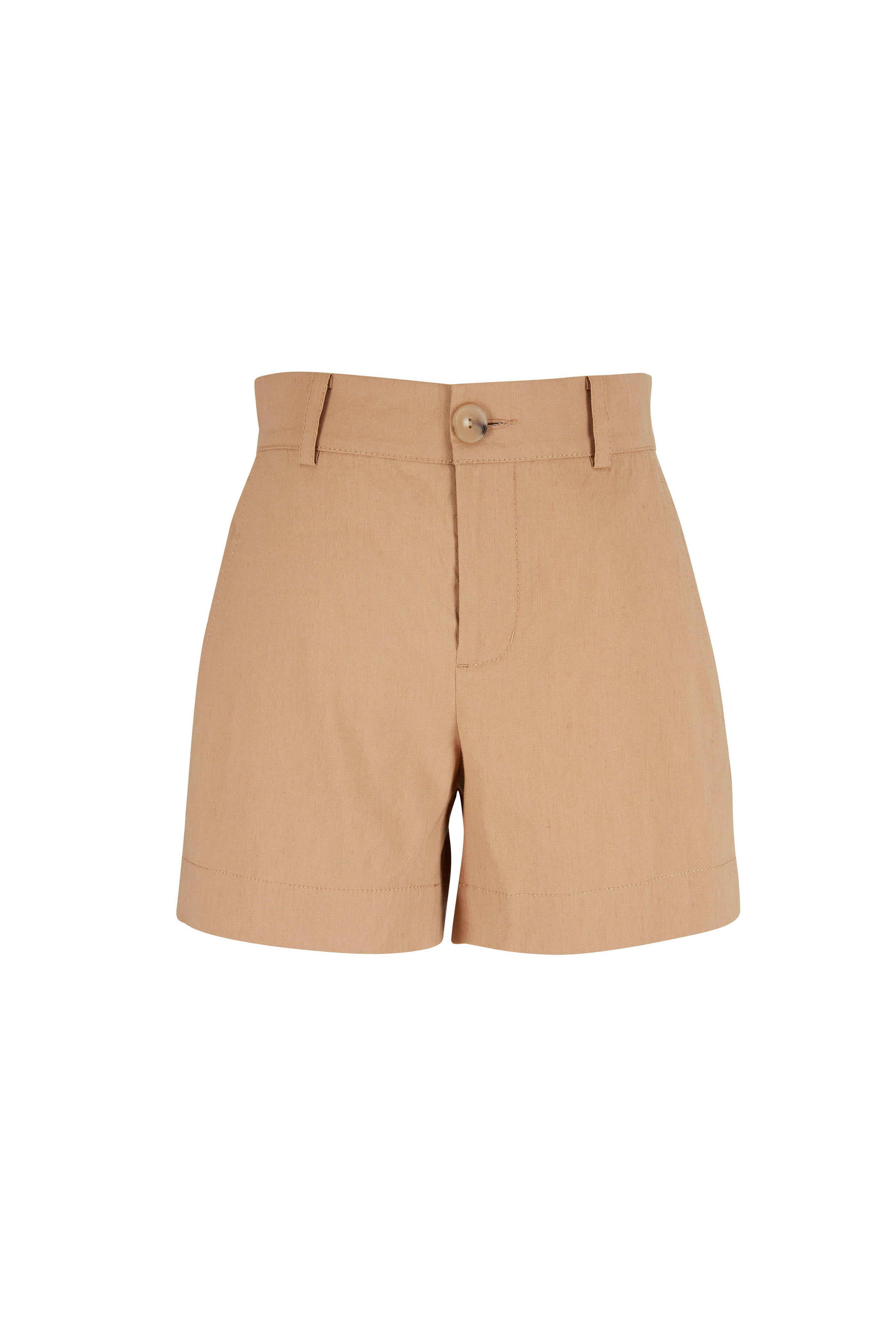 Vince - Almond Linen Shorts - view 1