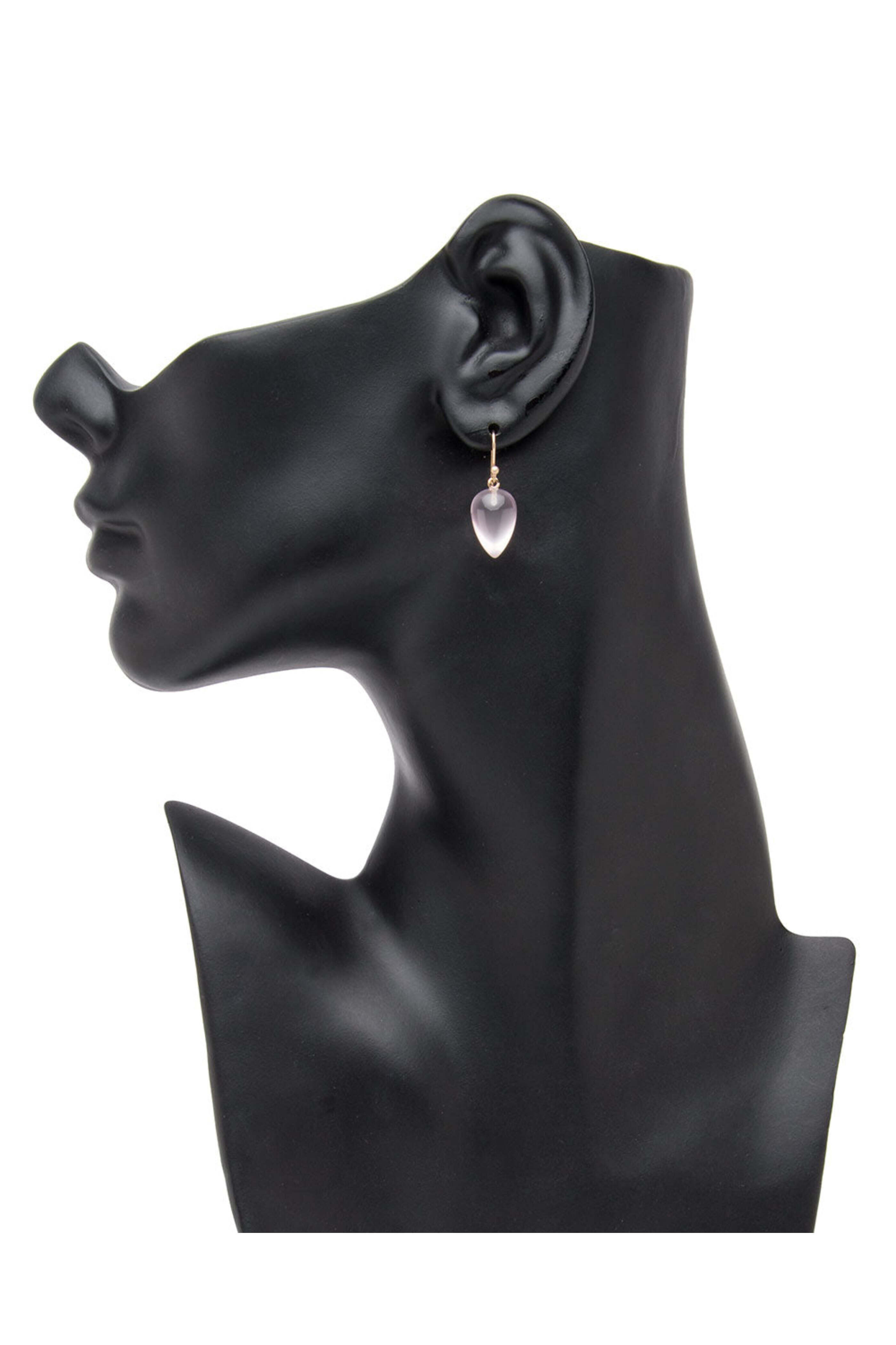 Ted Muehling - Rose Quartz Acorn Earrings - view 2