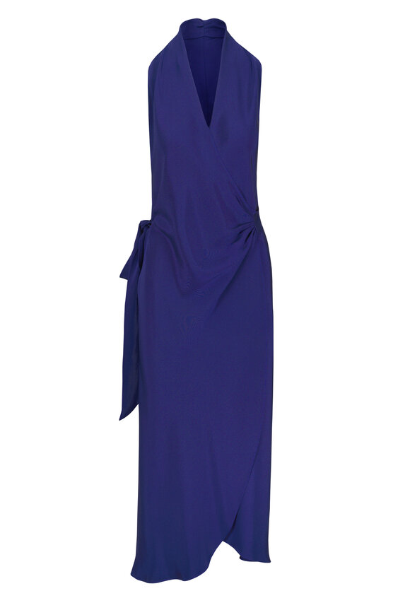 Peter Cohen Nikki Sapphire 4-Ply Silk Dress