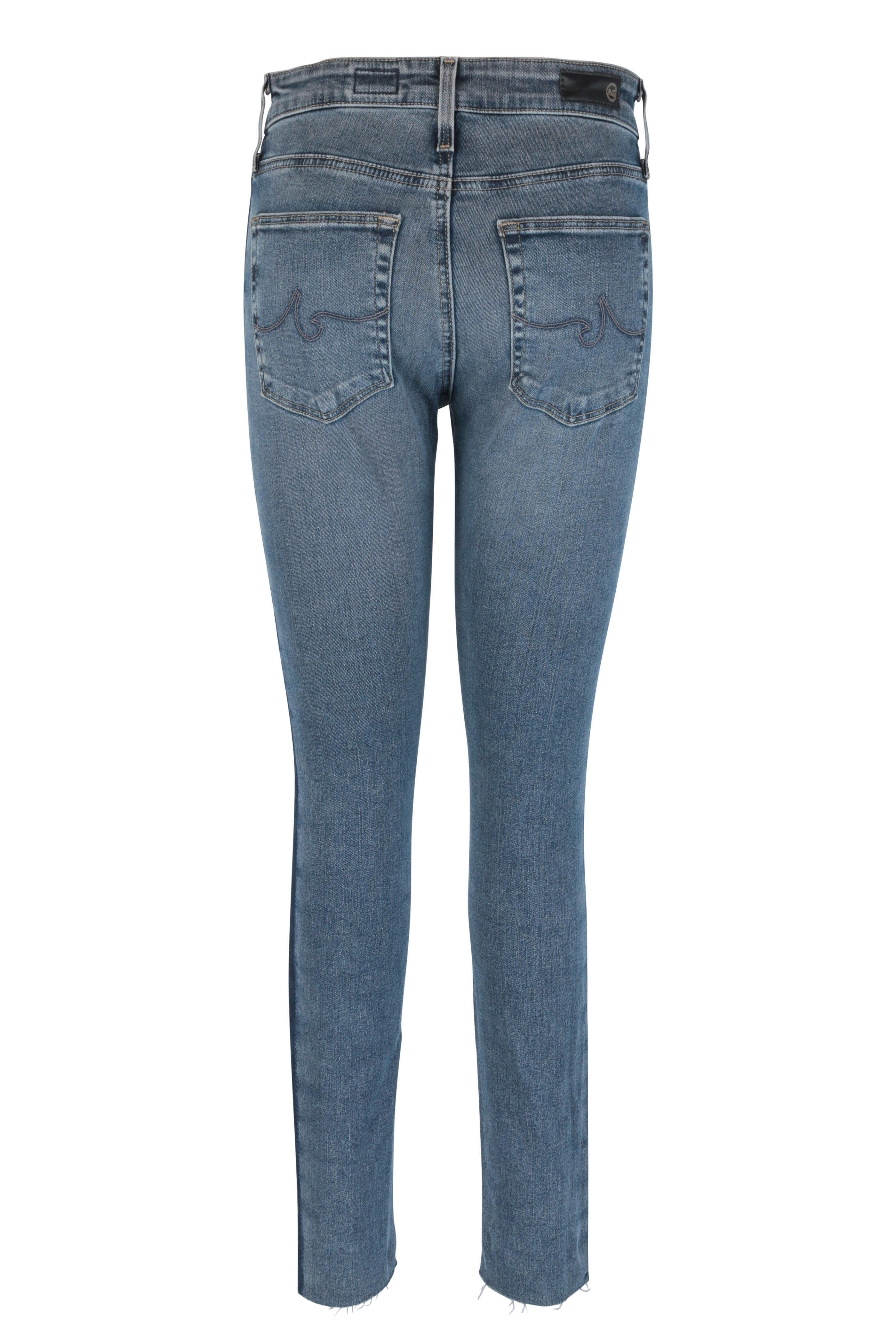 AG - Farrah Gray High Rise Tuxedo Stripe Jean