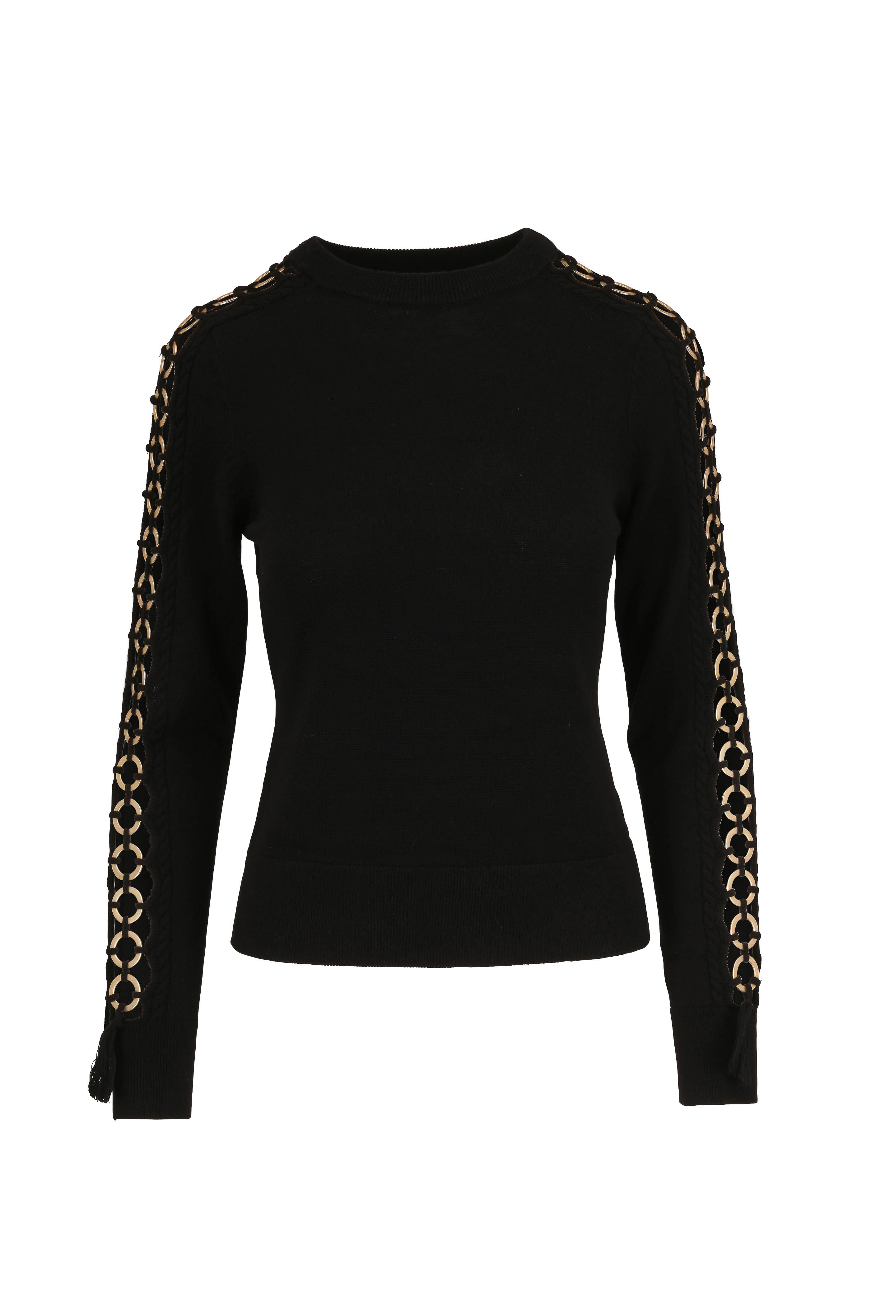 Simkhai - Black Wool Open Sleeve Sweater
