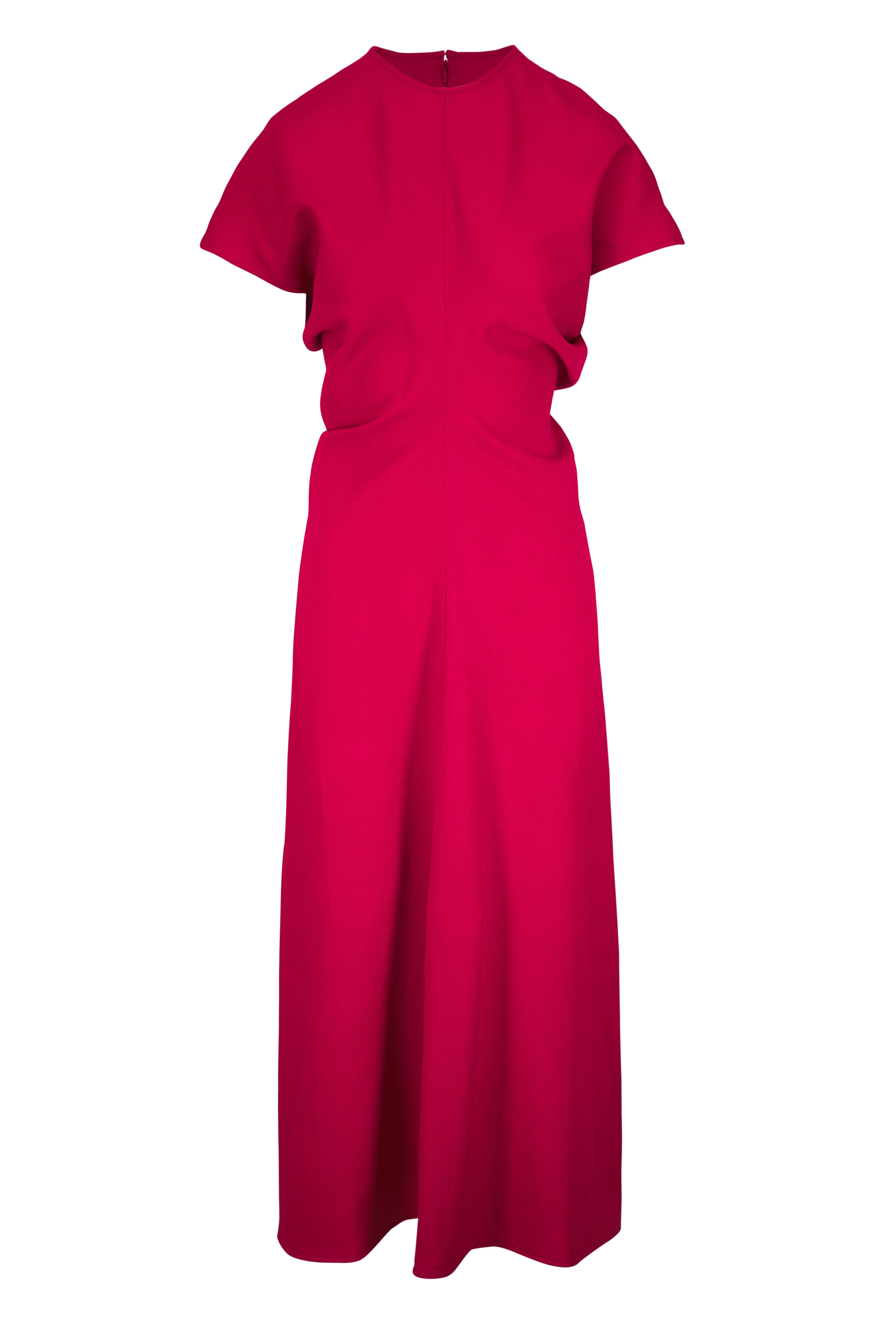 Totême - Slouch Waist Poppy Wool Midi Dress