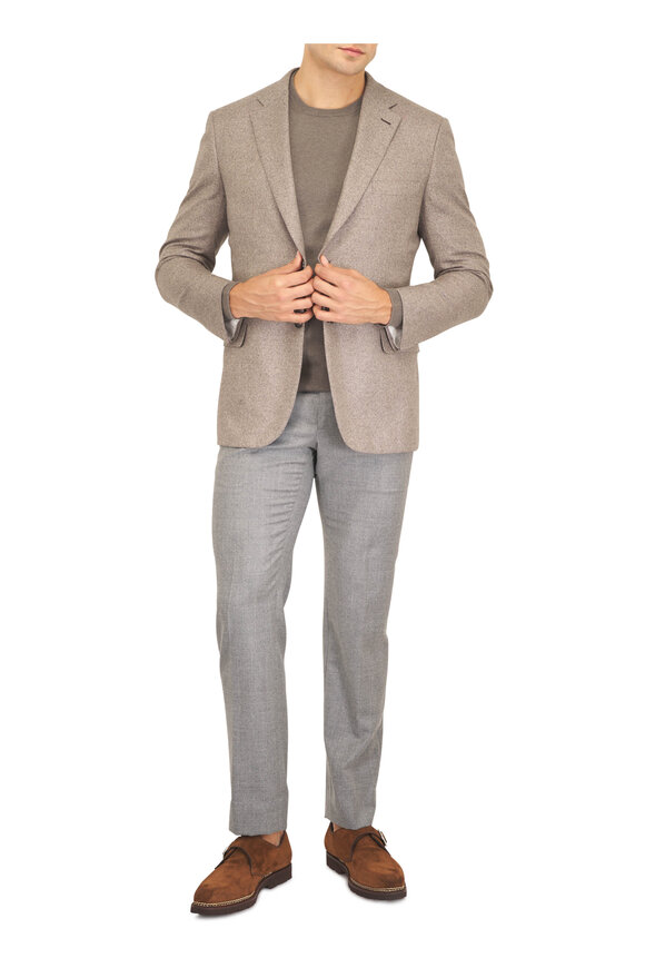 Atelier Munro Hunter Green Cashmere Crewneck Sweater - view 2