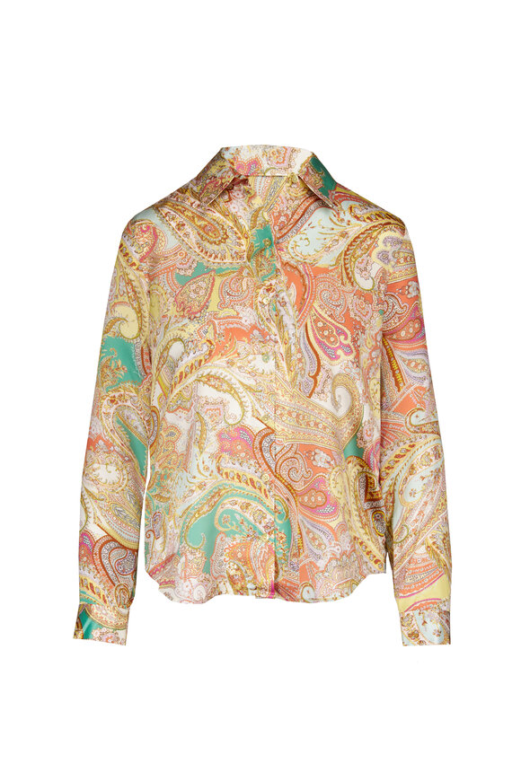 L'Agence Tyler Paisley Multicolor Blouse - view 1