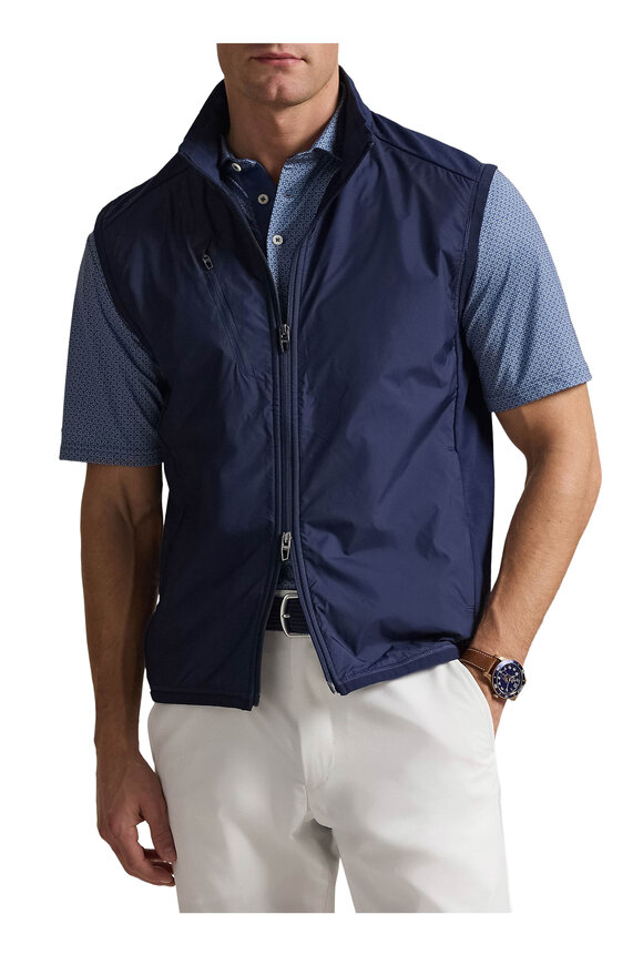 RLX Ralph Lauren - Navy Blue Tech Terry Vest | Mitchell Stores