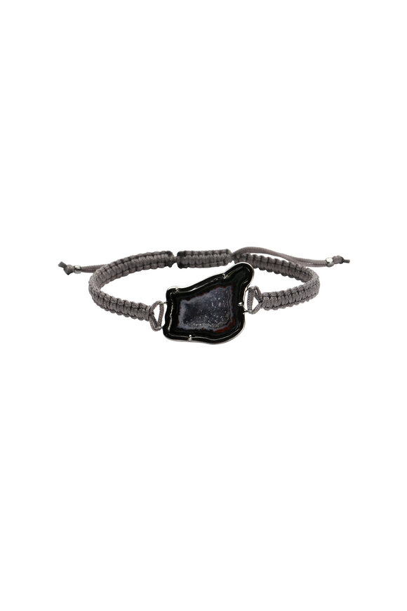 Kimberly McDonald - 18K White Gold & Macrame Geode Bracelet