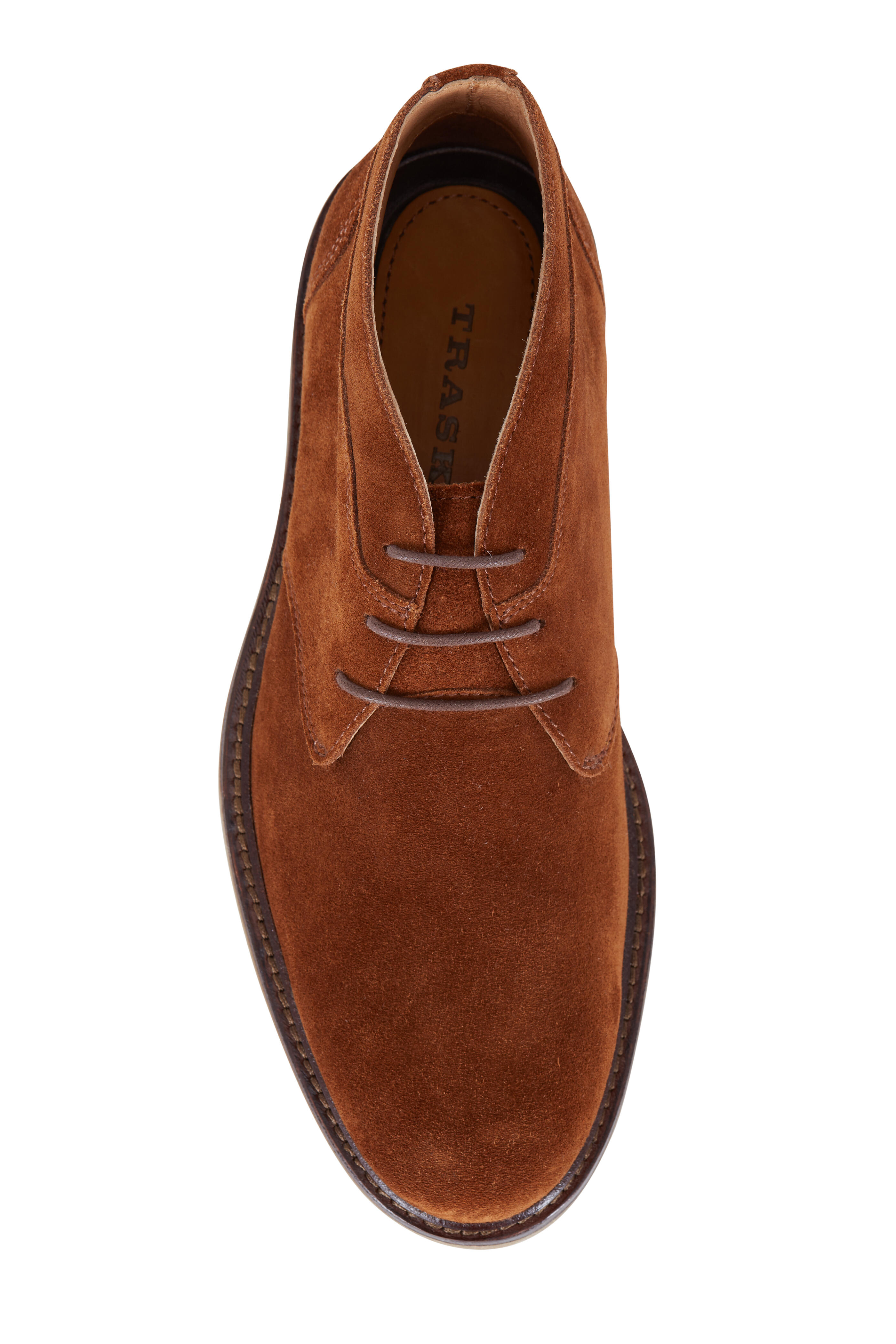 Trask Colton Brown Water Resistant Suede Chukka Boot