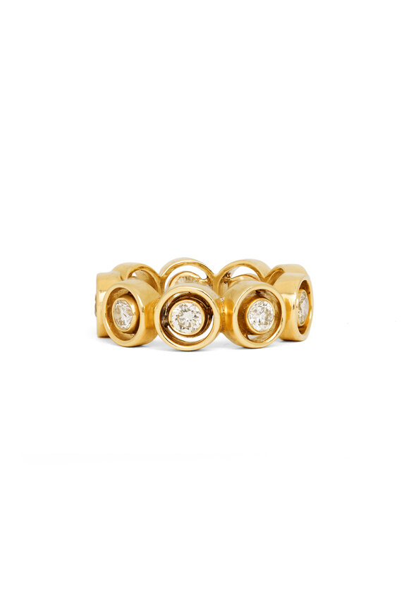 Jenna Blake 18k Yellow Gold Shadow Diamond Ring