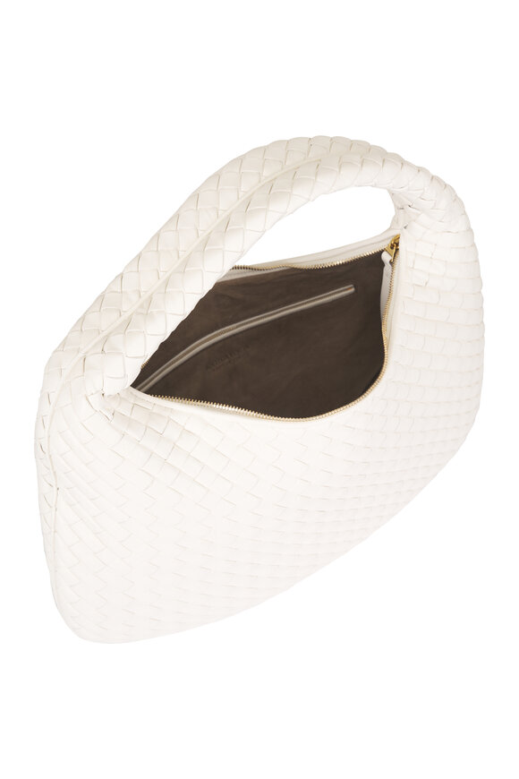 Bottega Veneta Veneta Alabaster Intrecciato Leather Shoulder Bag - view 4