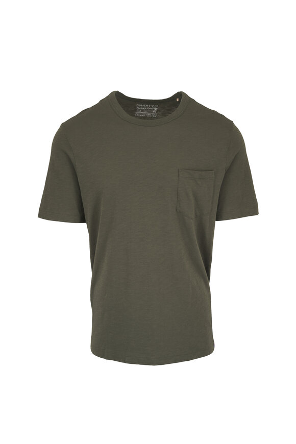 Faherty Brand Forest Grove Sunwashed Pocket Tee - view 1