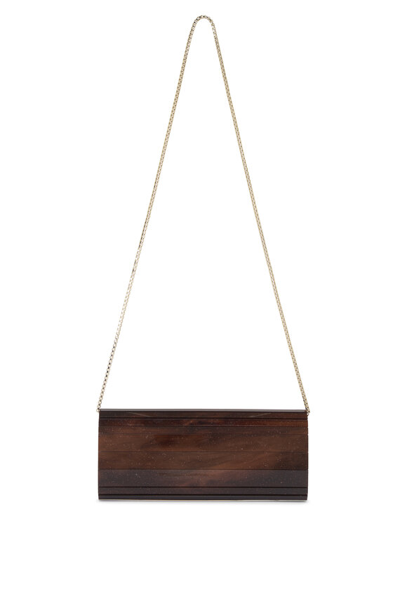 Jimmy Choo Sweetie Marble Toffee Acrylic Clutch - view 3