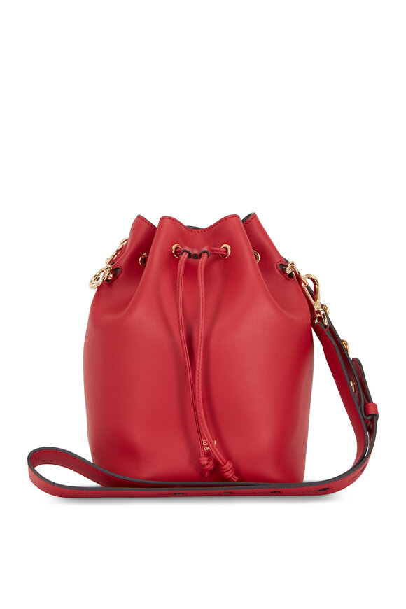 Fendi Mon Tresor Red Leather Grande Bucket Bag