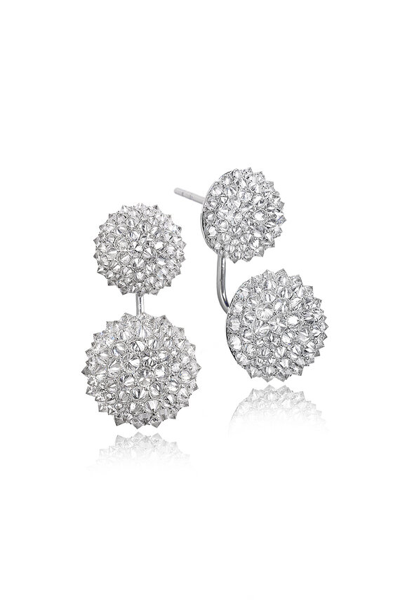 Nam Cho 18k Diamond Spike Convertible Jacket Earring - view 1