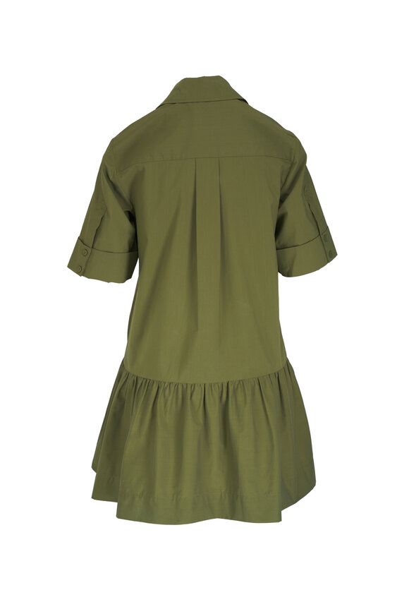 Jonathan Simkhai - Cris Olive Green Shirtdress