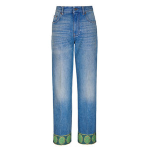 デニム・ジーパン VALENTINO Jeans with Chex Valentino detail Medium blue denim uploading-1421463.jpg