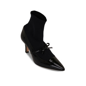 ◆Manolo Blahnik◆ ディルダルトラ 70 レザーアンクルブーツ uploading-1369339.JPG