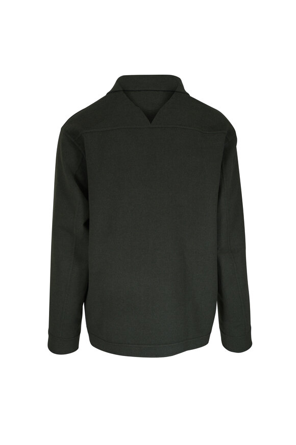 Kiton Olive Wool & Cashmere Overshirt - view 6