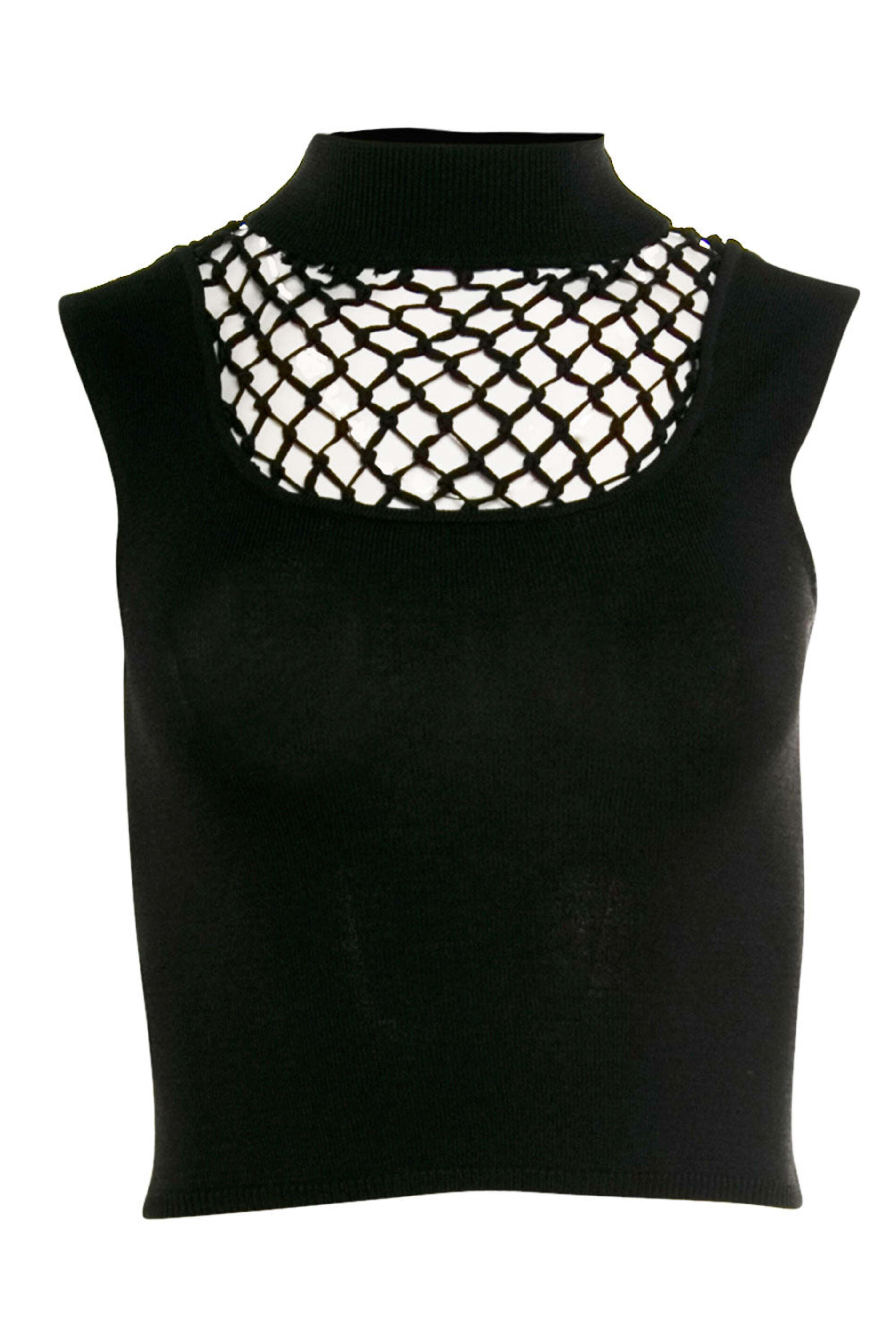 Staud - Black Denise Cut out Crop Top
