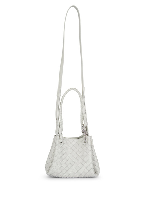 Bottega Veneta Small Parachute Silica Gray Leather Shoulder Bag - view 1