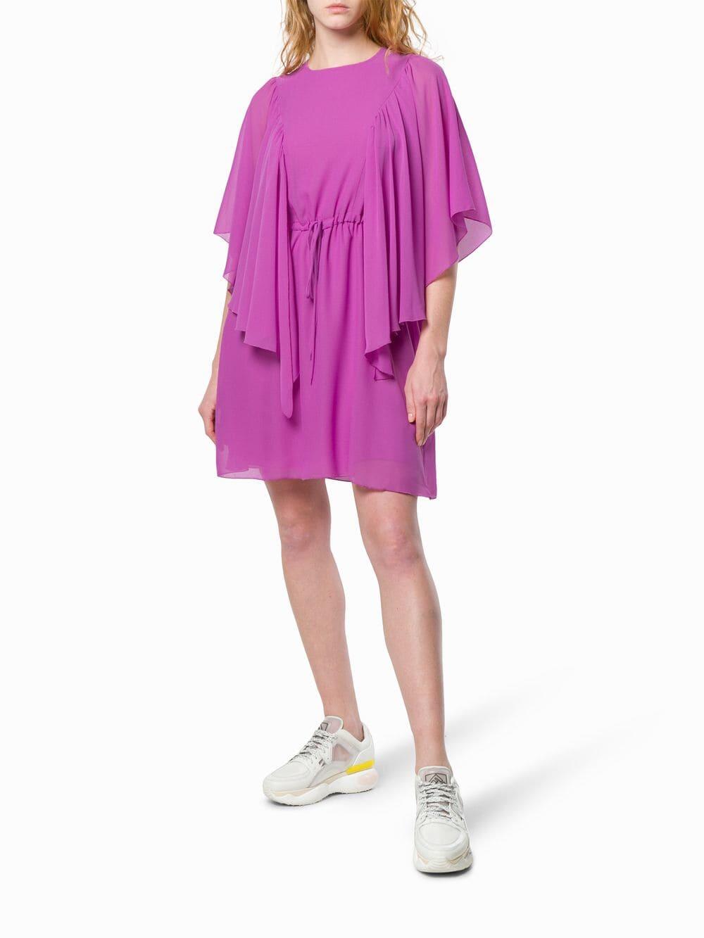 See by Chloé - Striking Purple Ruffle Front Dress