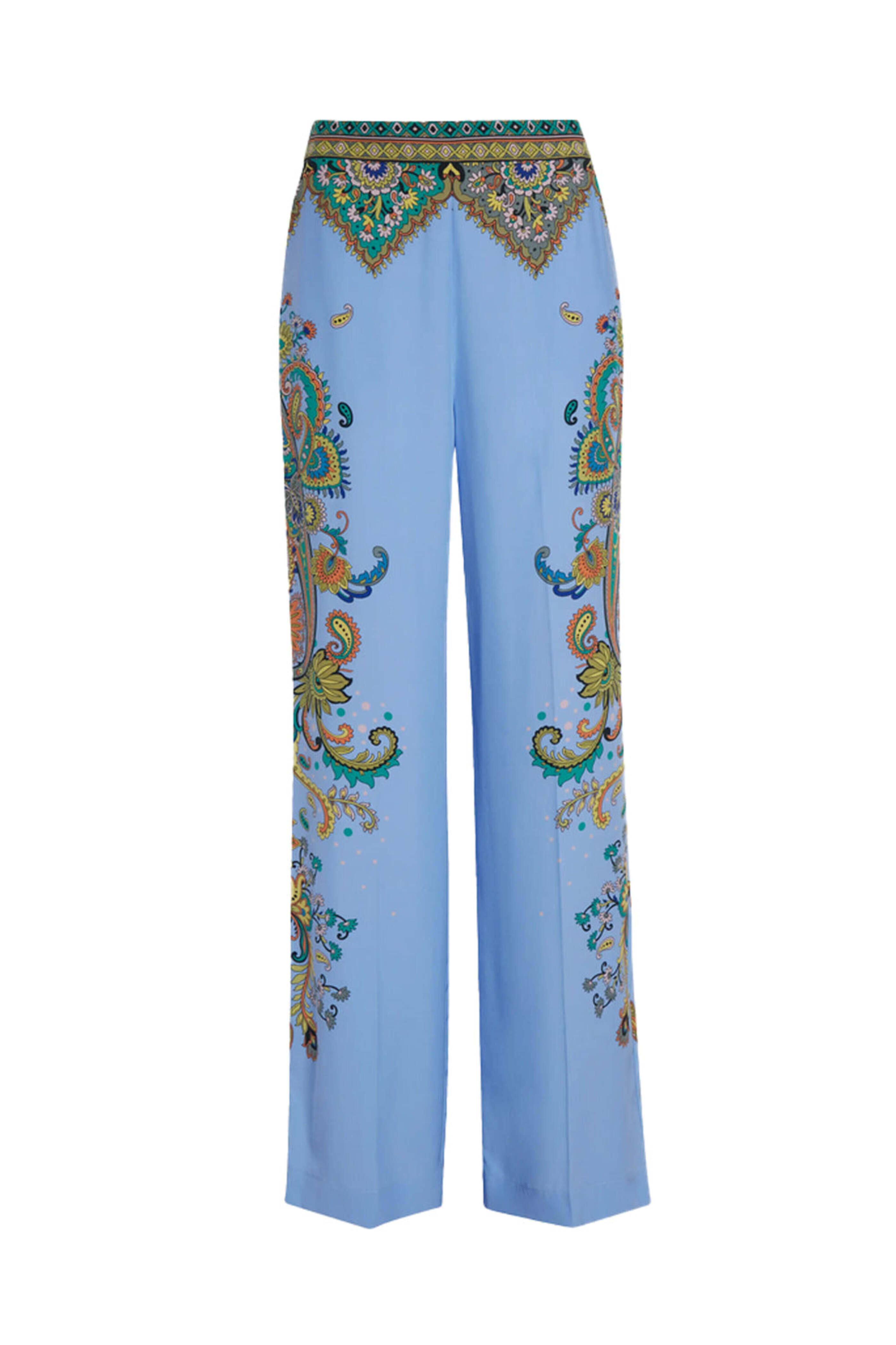 Etro - Light Blue Paisley Print Pant