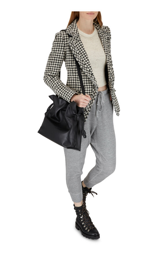 Veronica Beard - Taja Black and White Houndstooth Tweed Jacket 