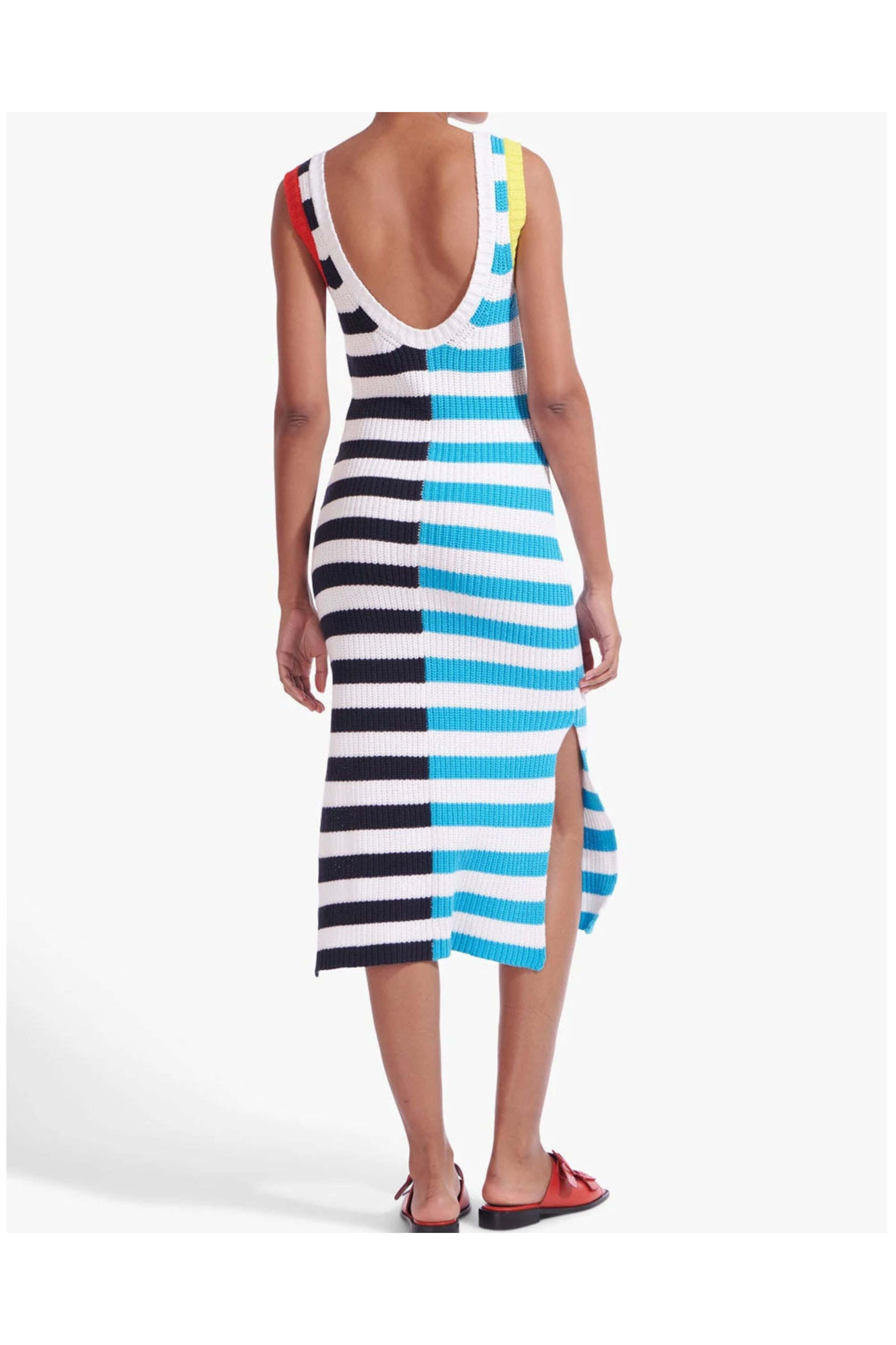 Staud - Captain Stripe Knit Seashore Dress
