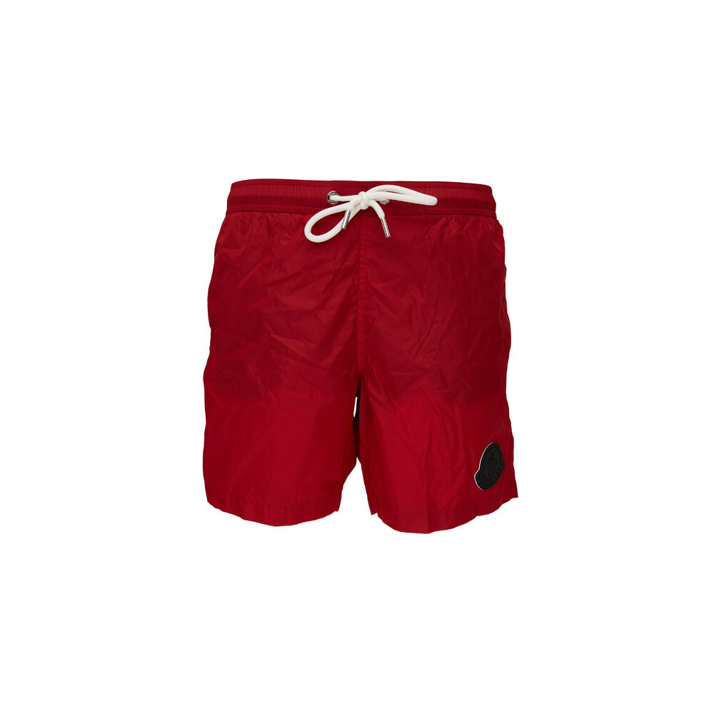 MONCLER ロゴプリント ビーチタオル レッド 数量限定 大人気 MONCLER ロゴプリント ビーチタオル レッド 数量限定 大人気