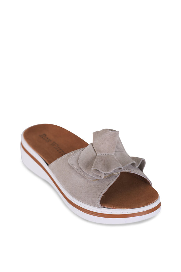 Ron White Frani Dove Suede Slide, 40mm