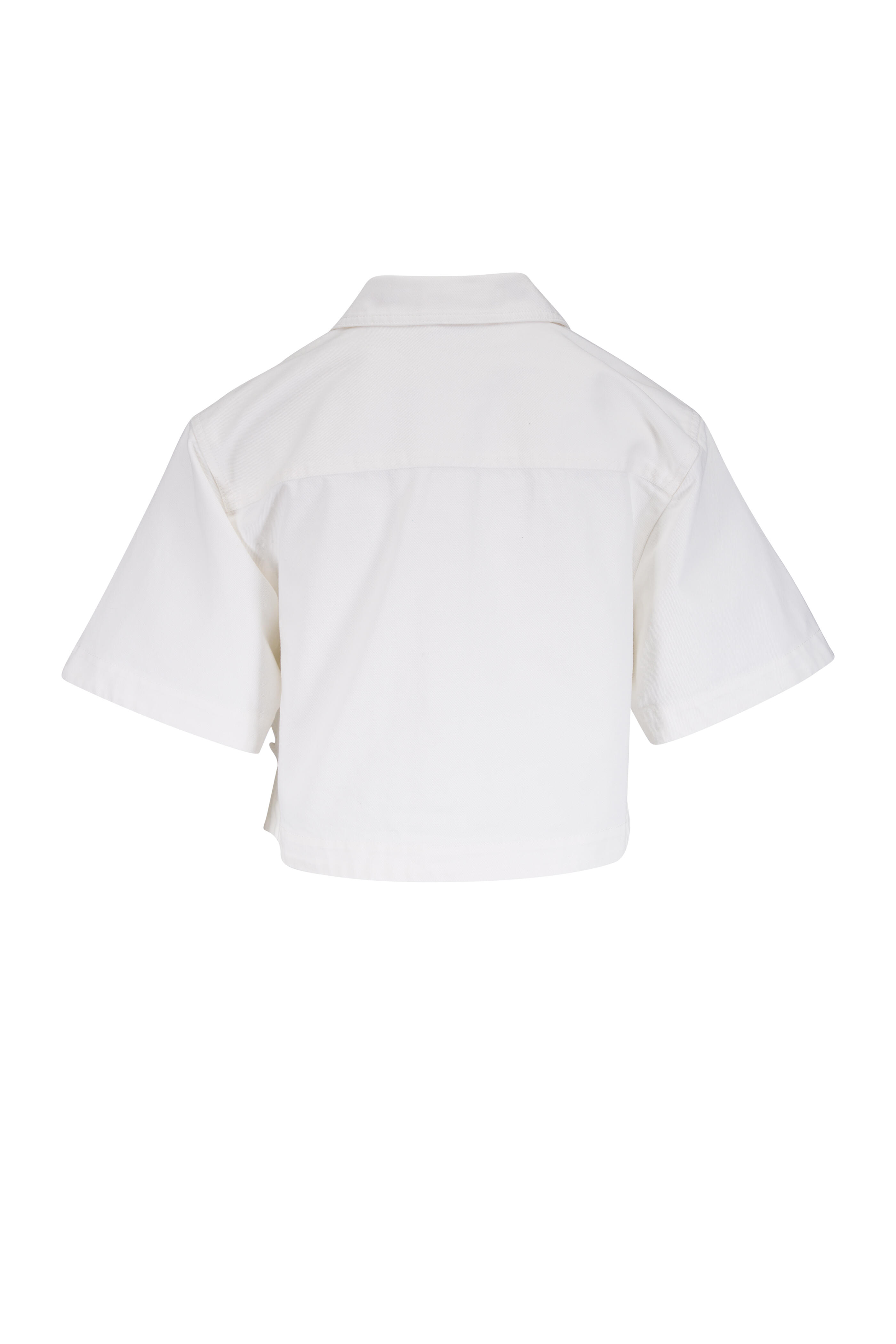 Simkhai - Albaine Marshmallow Embroidered Denim Shirt - view 3