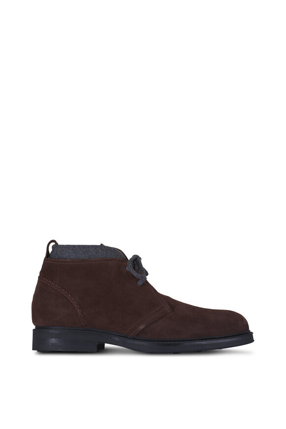 Ron White Nevin Chocolate Suede Ankle Boot - view 2