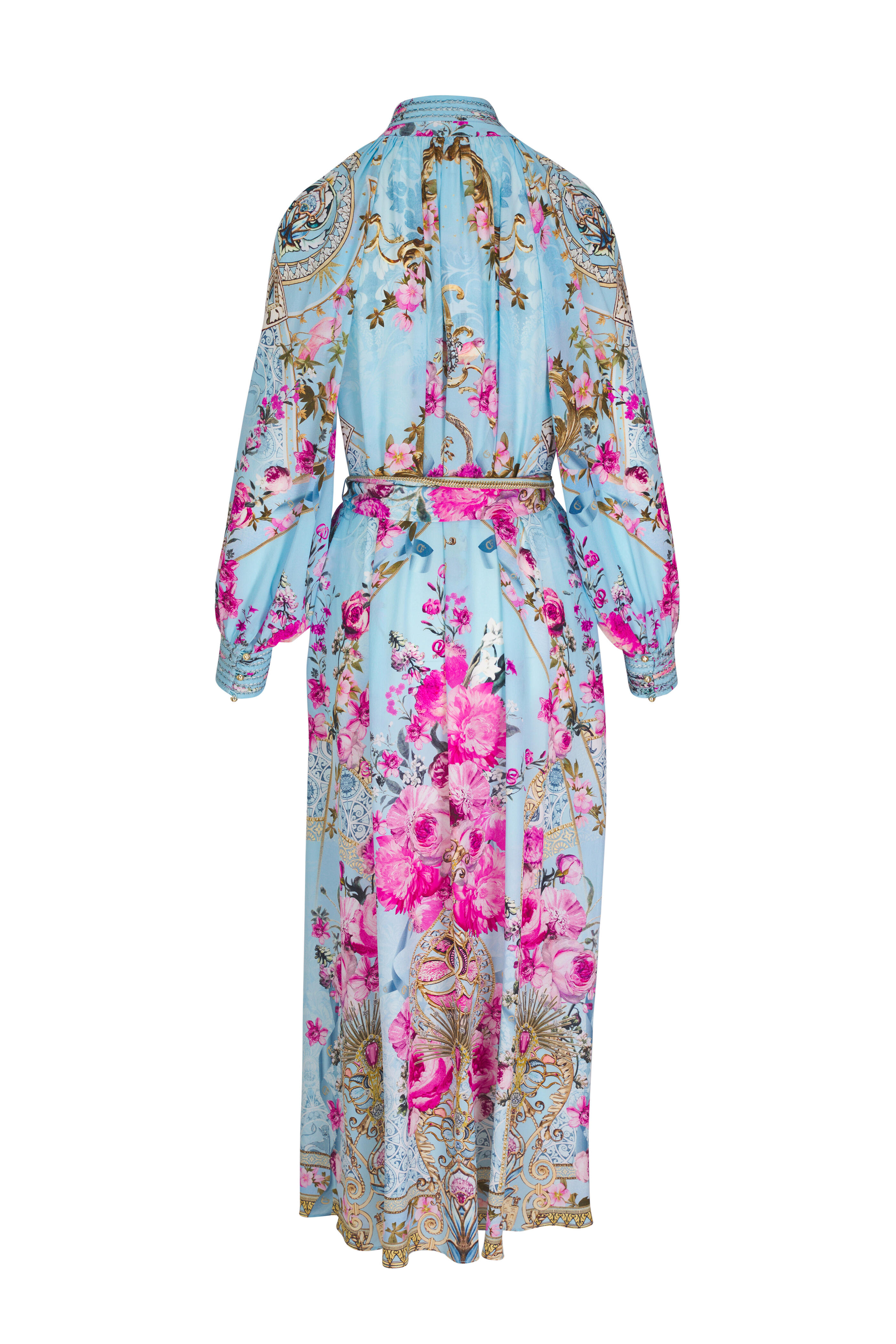Camilla - Down from the Garden Path Raglan Midi Shirtdress