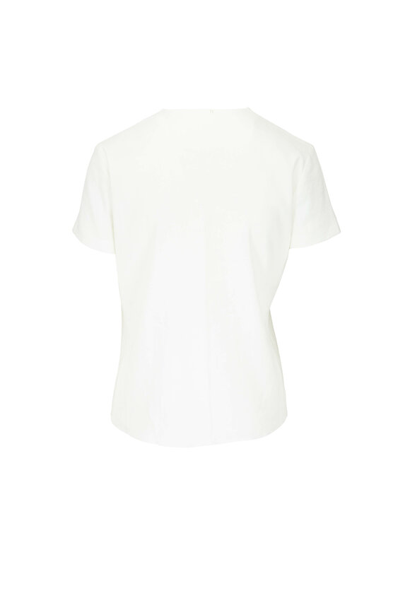 Peter Cohen Breeze Ivory Linen Stretch Ethnic Top  - view 3