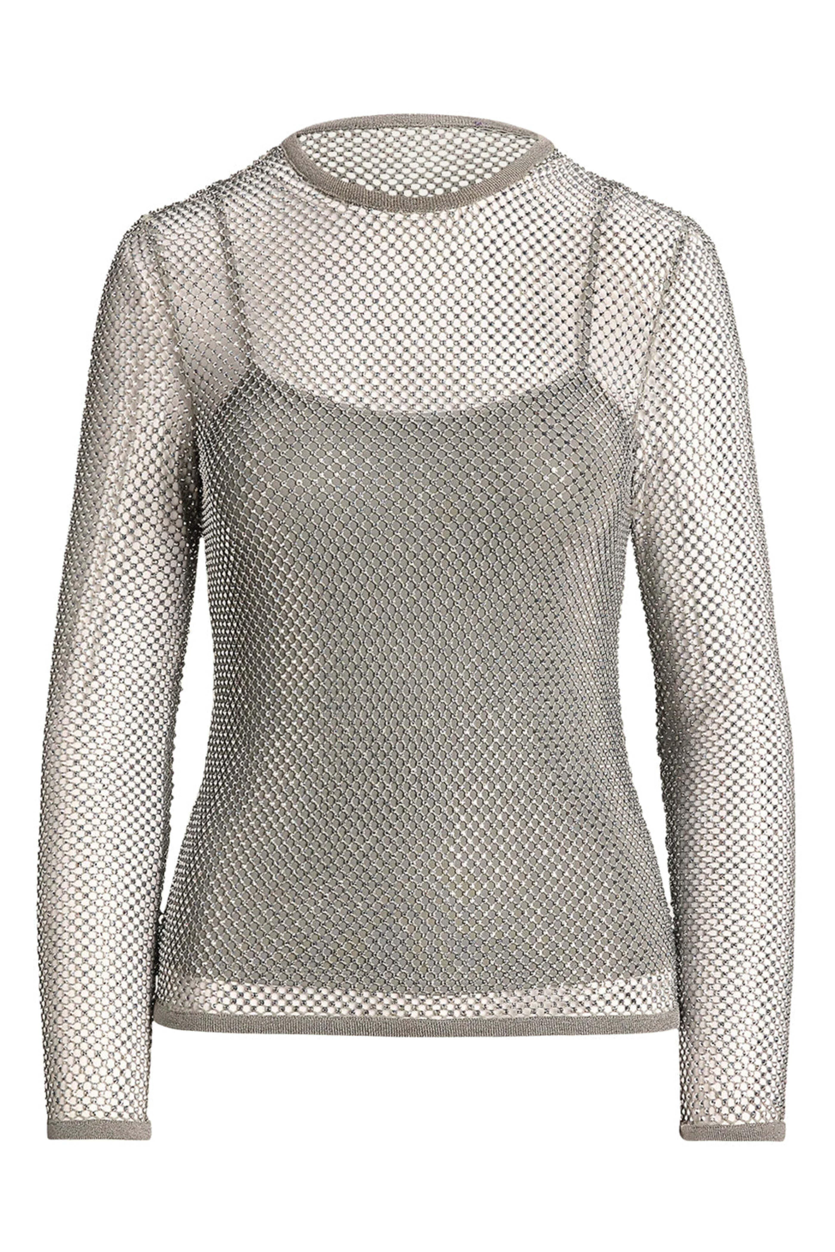 Ralph Lauren - Asteroid Embellished Diamond Net Pullover