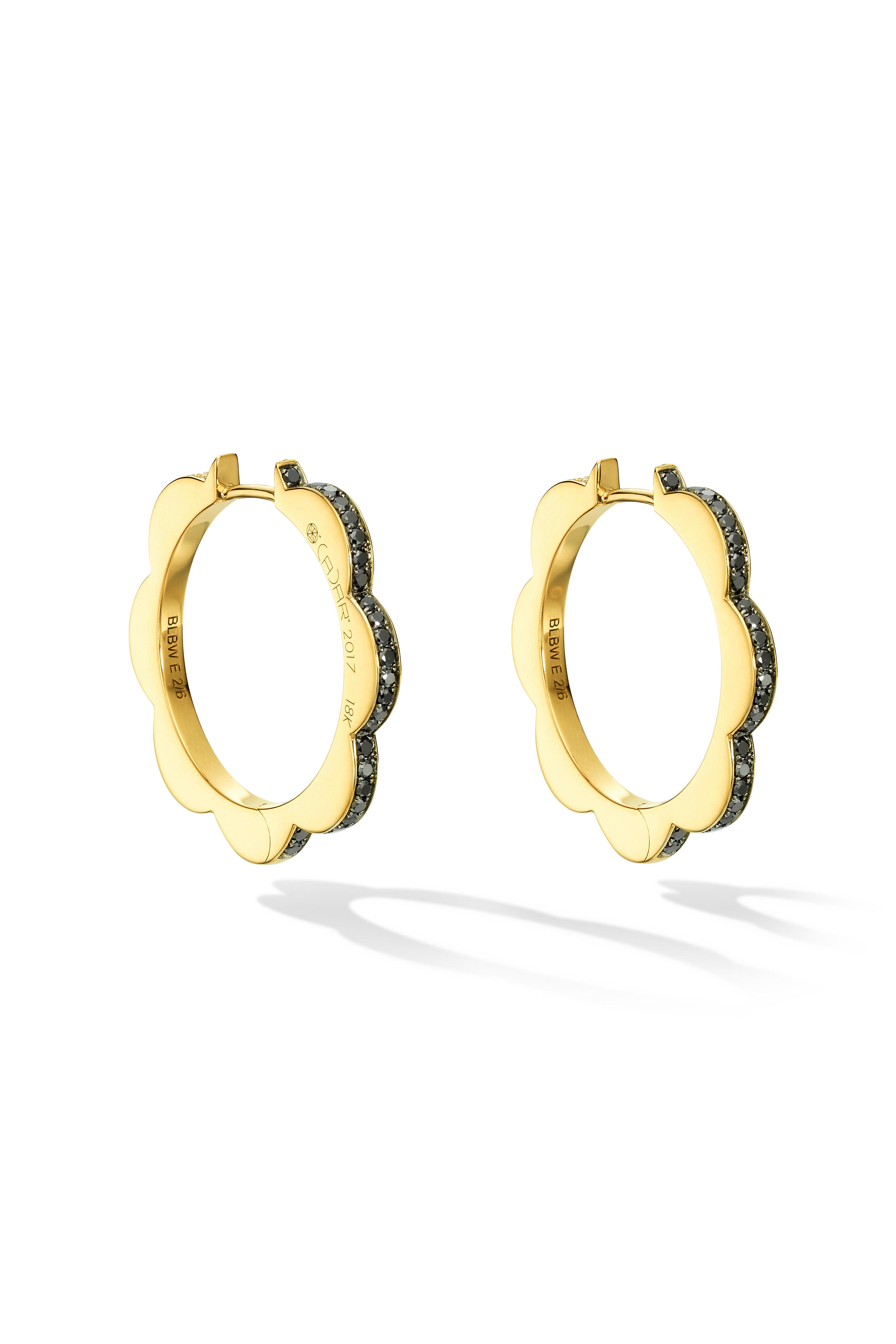 Cadar - Rose Gold Medium Triplet Hoop Earrings