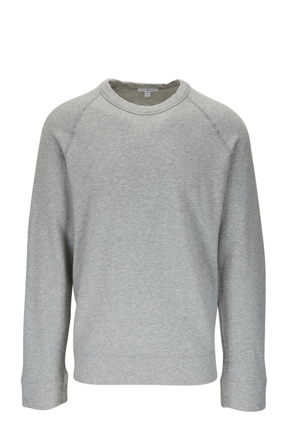 James Perse - Light Gray Raglan Sleeve Crewneck Sweatshirt