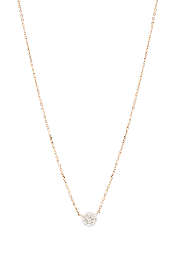 Kai Linz 14k Yellow Gold Single Set Diamond Necklace - view 2