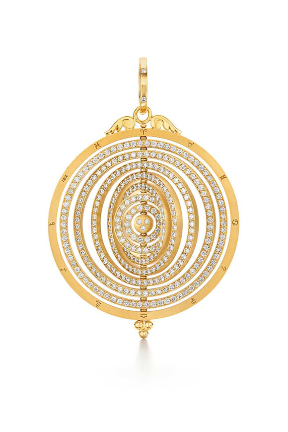 Temple St. Clair 18k Yellow Gold Diamond Tolomeo Pendant - view 1