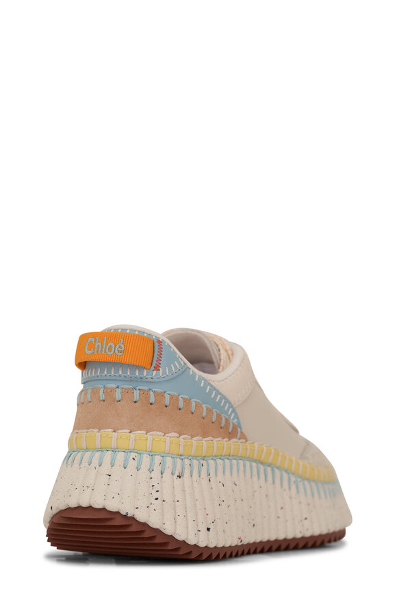 Chloé - Nama Cloudy Sky Stitch Platform Sneaker 