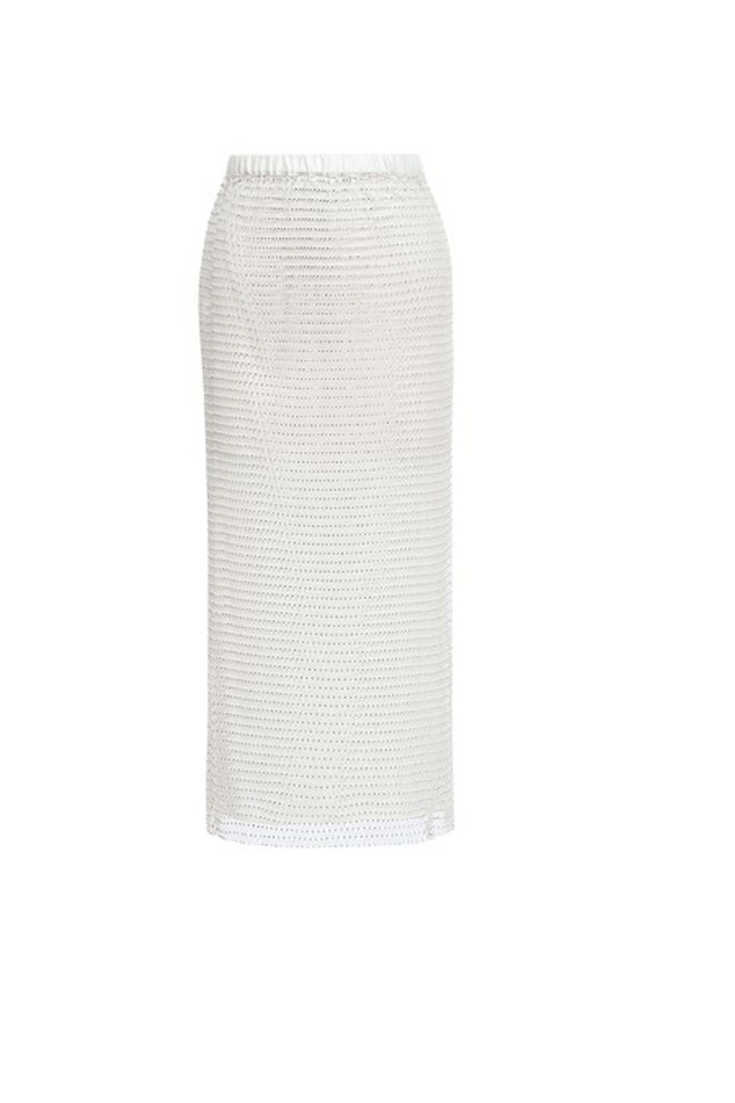 Essentiel Antwerp - Off-White Diddy Mesh Midi Skirt