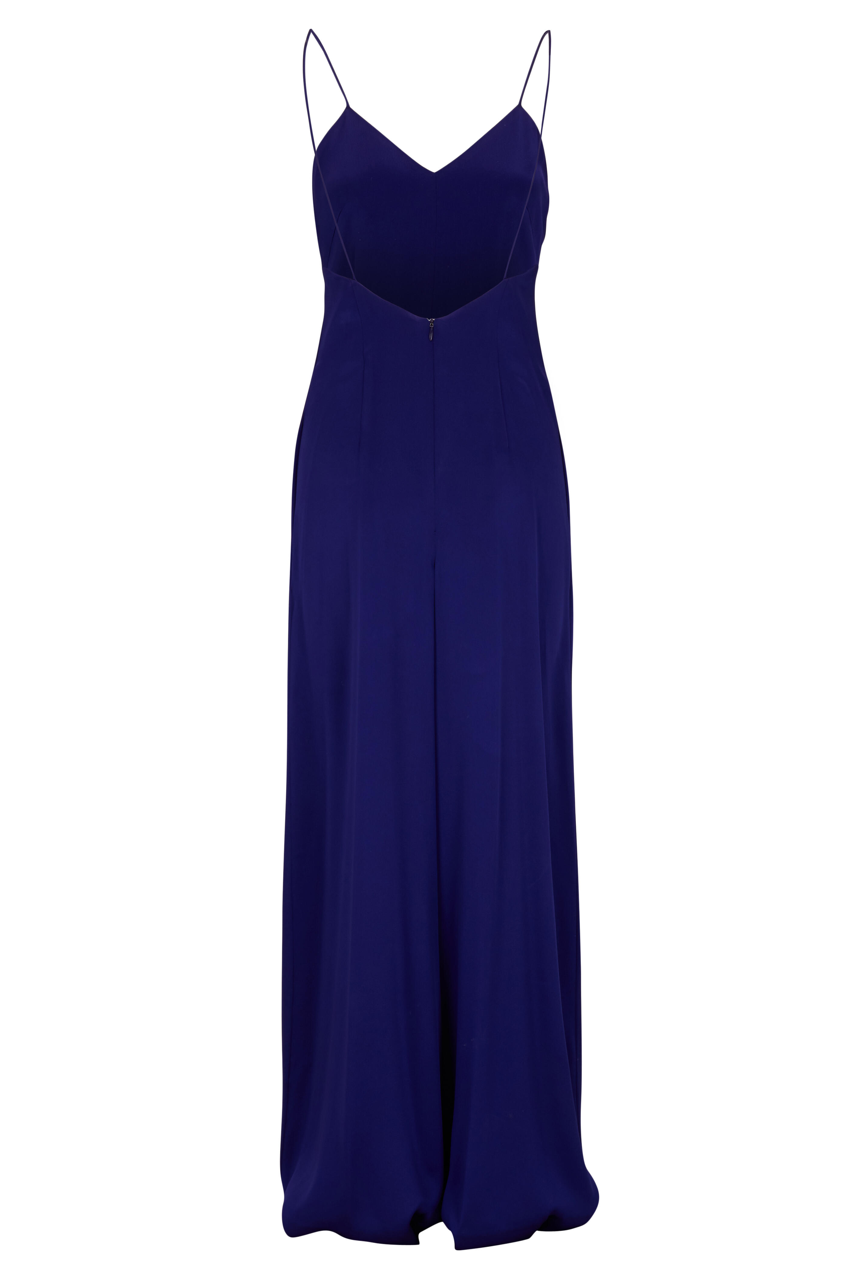 Rosetta Getty - Cobalt Satin Cami Jumpsuit