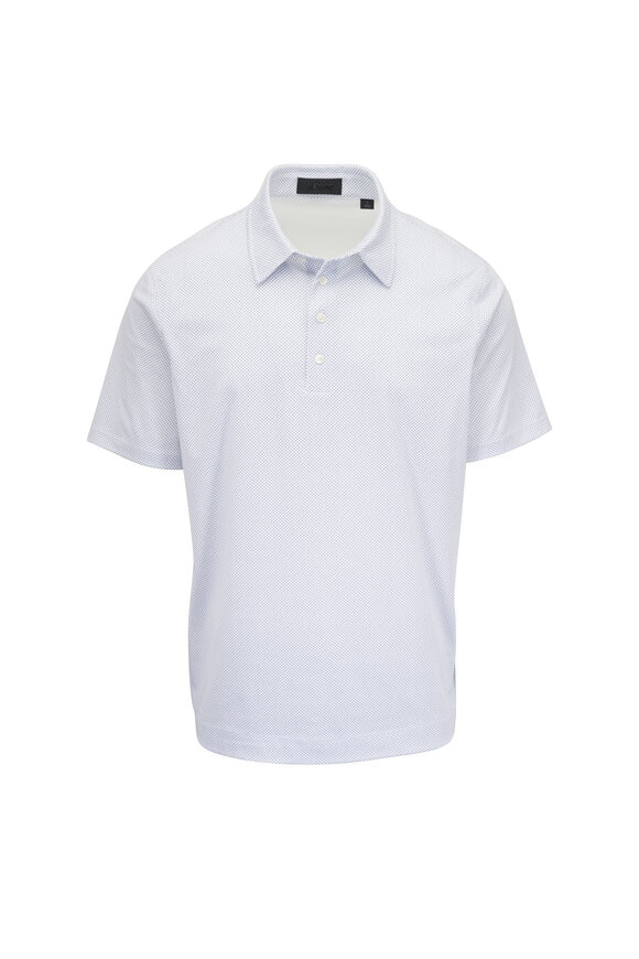 G/Fore Snow Print Luxe Cotton Polo