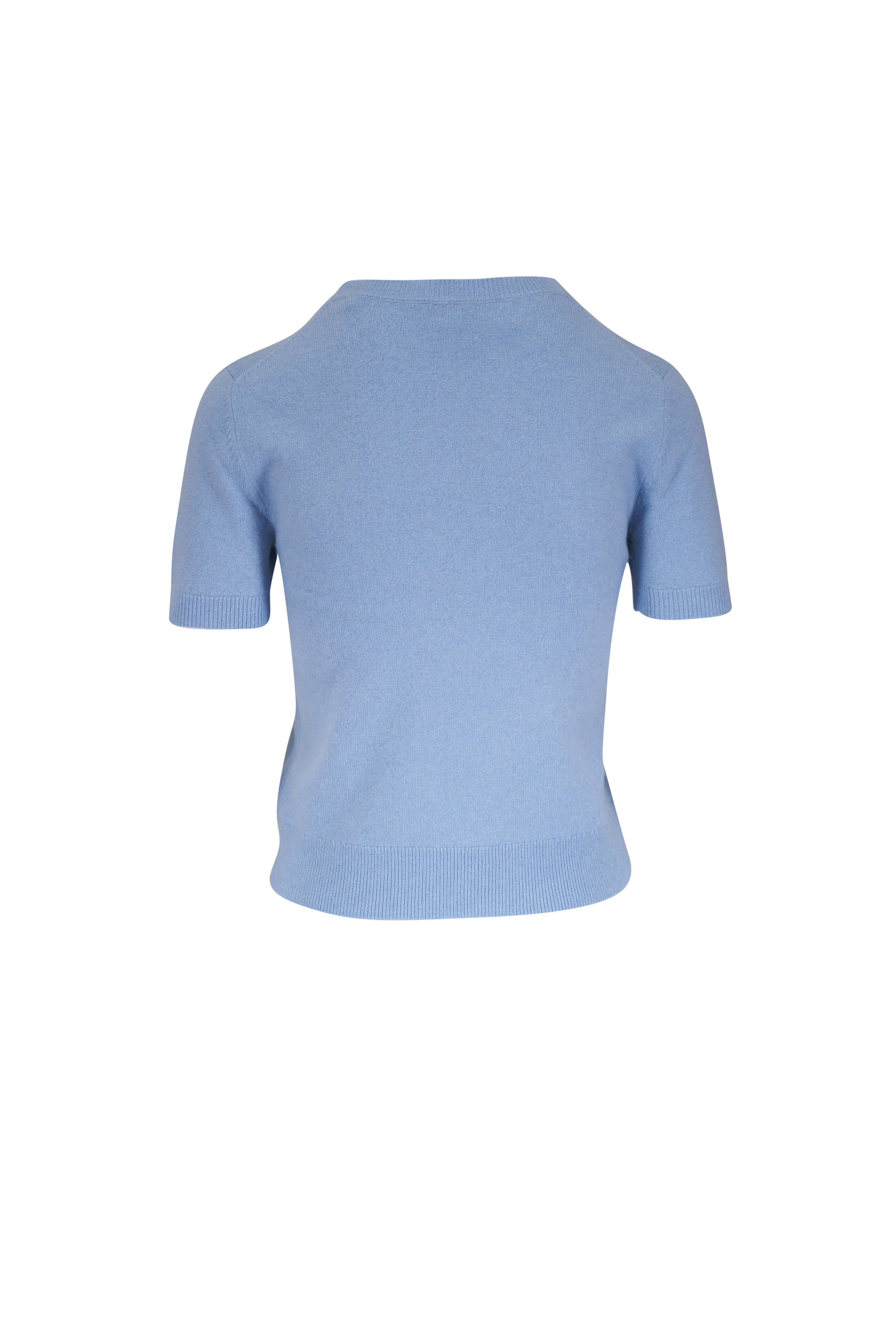 Vince - Amalfi Pale Blue Short Sleeve Sweater