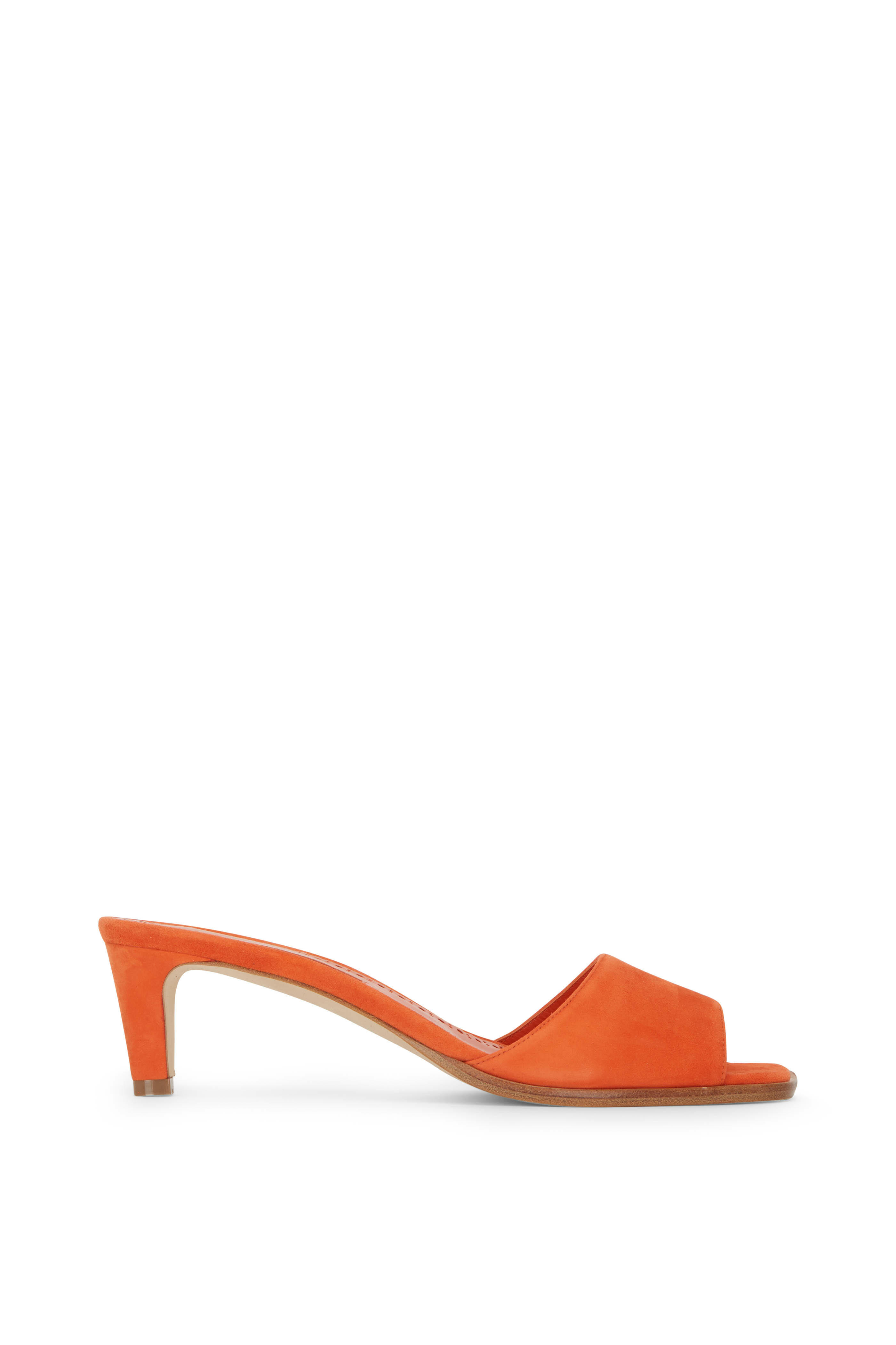 サンダル・ミュール Manolo Blahnik Orange satin Permu mules (PERMU2241693 DORA) Manolo Blahnik Orange Satin Permu Mules | italist