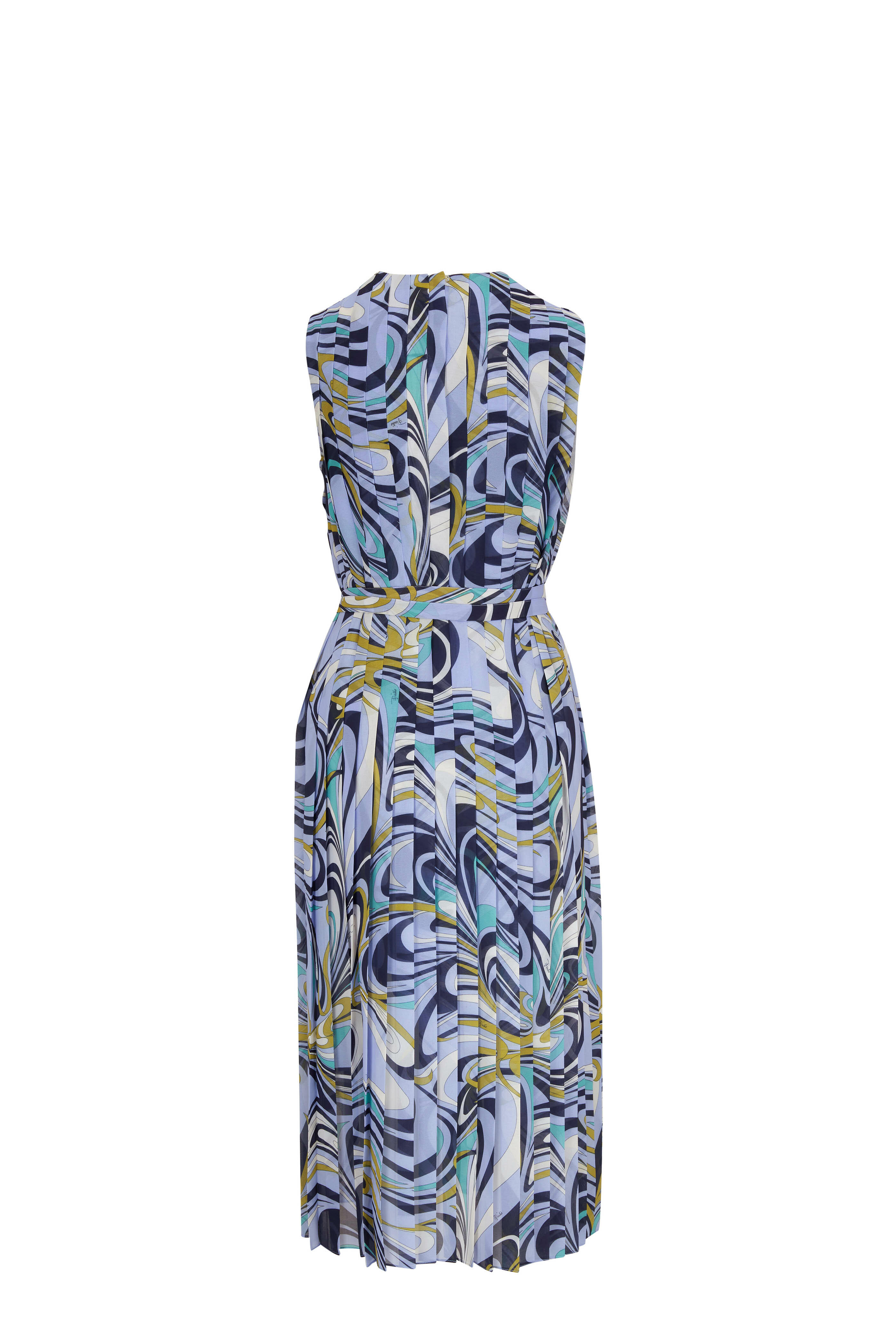 strapless open back dress Bardot Pleated Maxi Dress - Navy main image 0