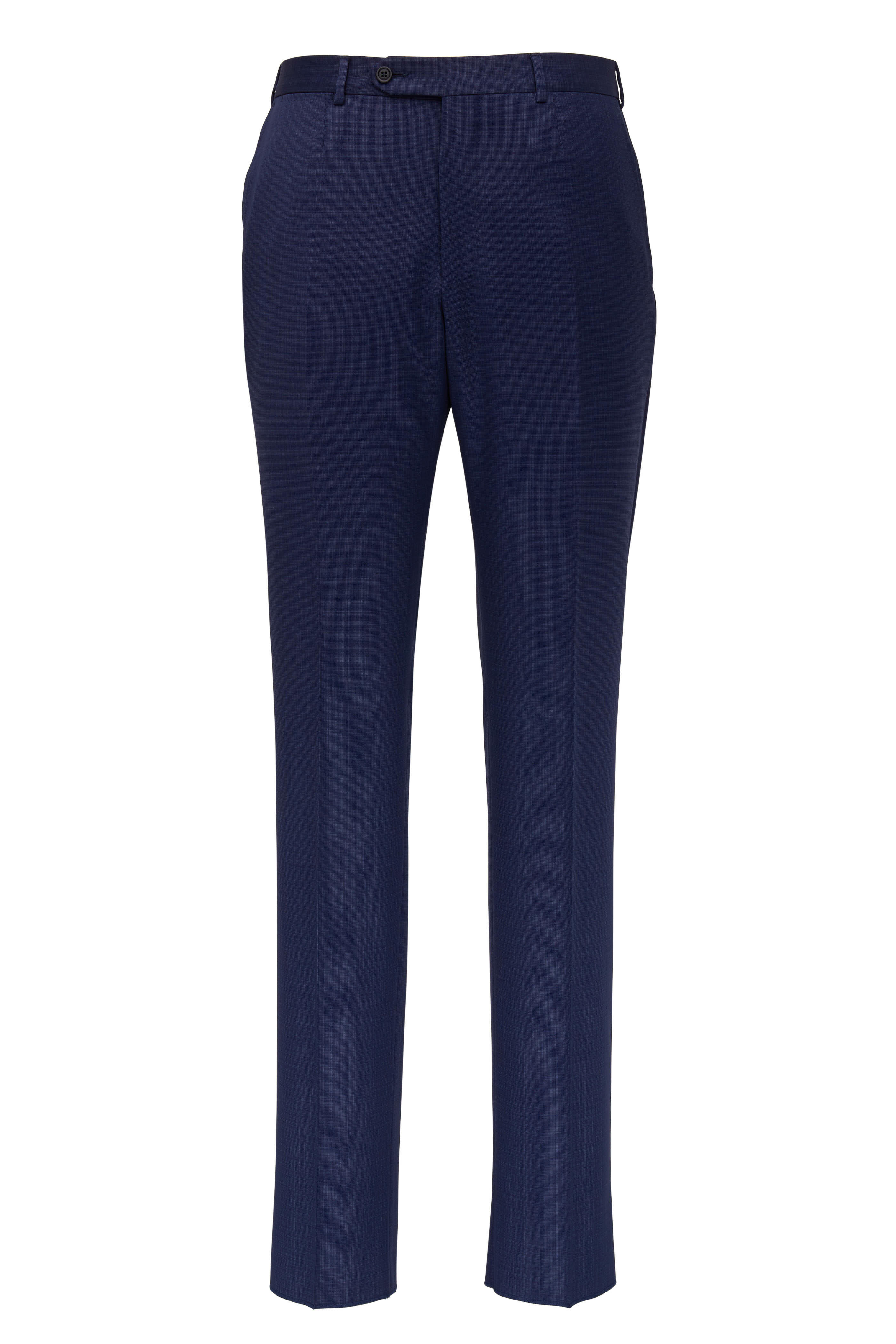 Zegna - Navy Blue Microtic Wool Suit