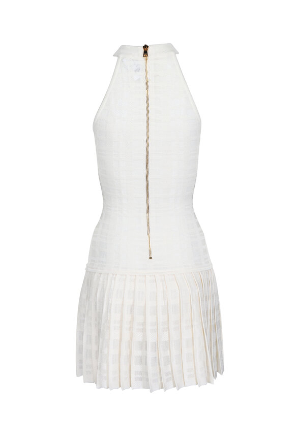 altar'd state fall dress Pink Tartan Black Textured Fit-and-Flare Sleeveless Dress