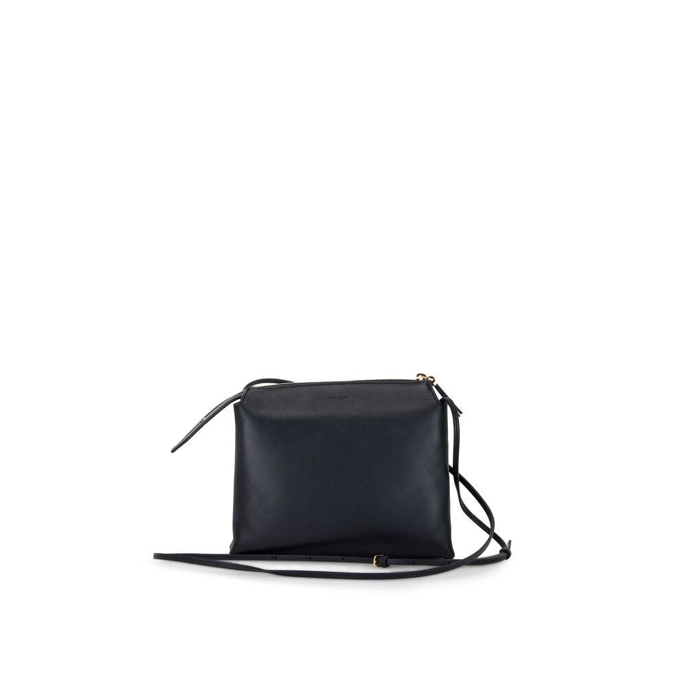 The Row - Black Smooth Calfskin Nu Twin Mini Crossbody