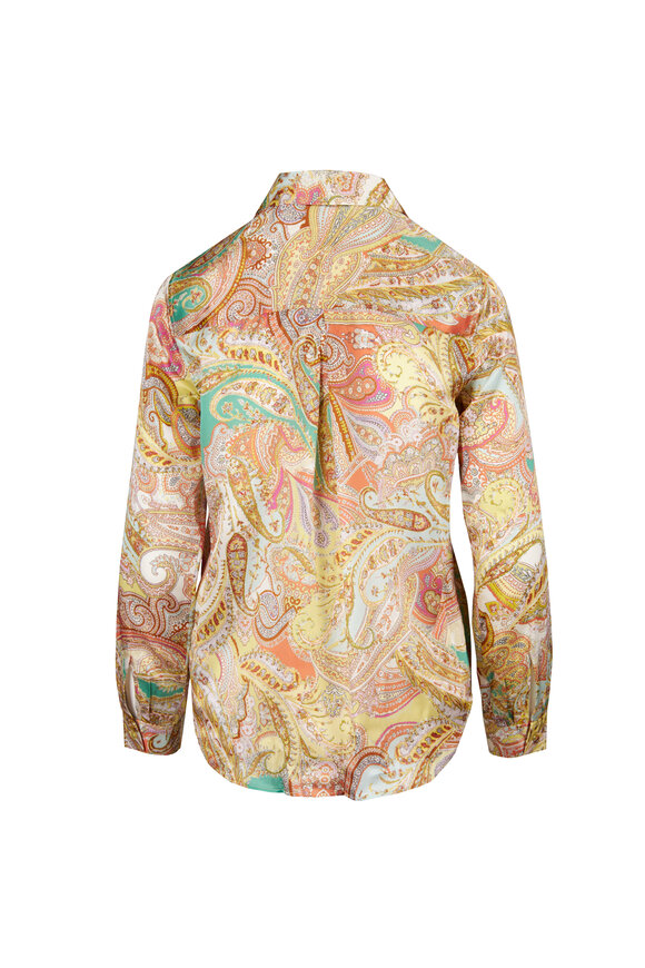L'Agence Tyler Paisley Multicolor Blouse - view 2